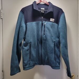 The North Face Men's Two-Tone Blue Zip-Up Sweater